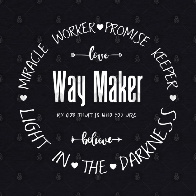 Waymaker Miracle Worker Promise Keeper of Vintage Christians by AE Desings Digital